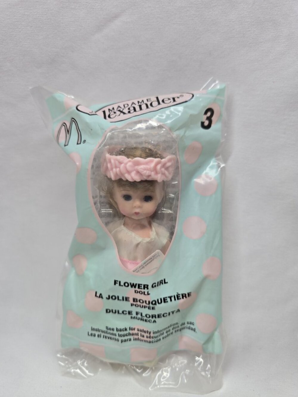 Vtg 2003 McDonald’s Madame Alexander Wedding FLOWER GIRL Doll Happy Meal Toy